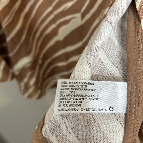 NWT - A NEW DAY- Zebra Print Color Brown Blazer Size 1X - Picture 3 of 4